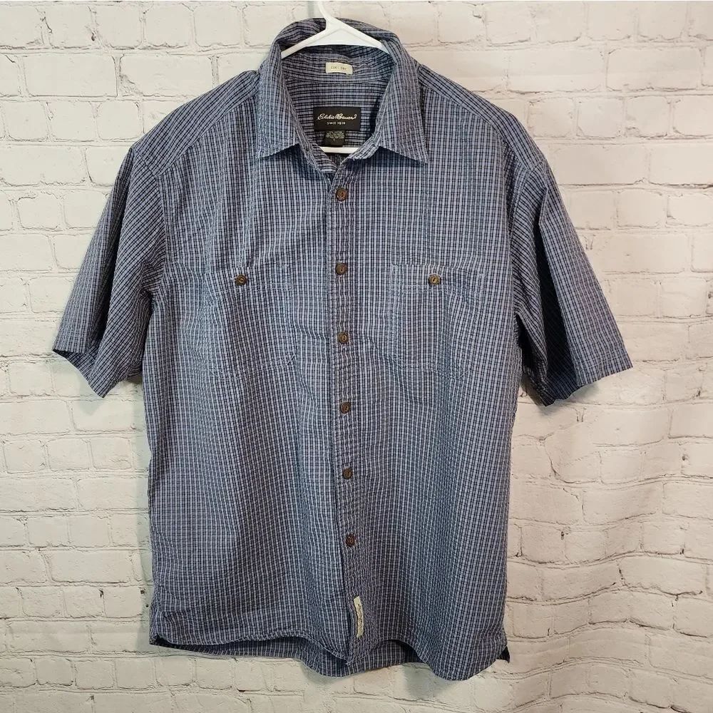 Men's Eddie Bauer "cool dry" button-down shirt, size Large